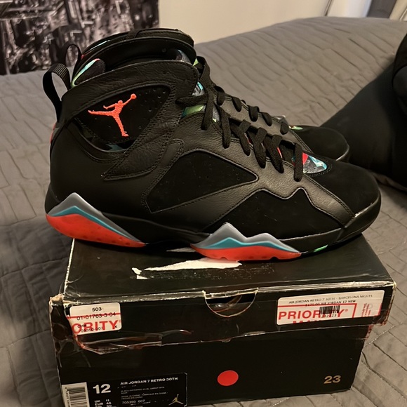 Jordan 7 barcelona nights size 12 black men - Picture 2 of 6